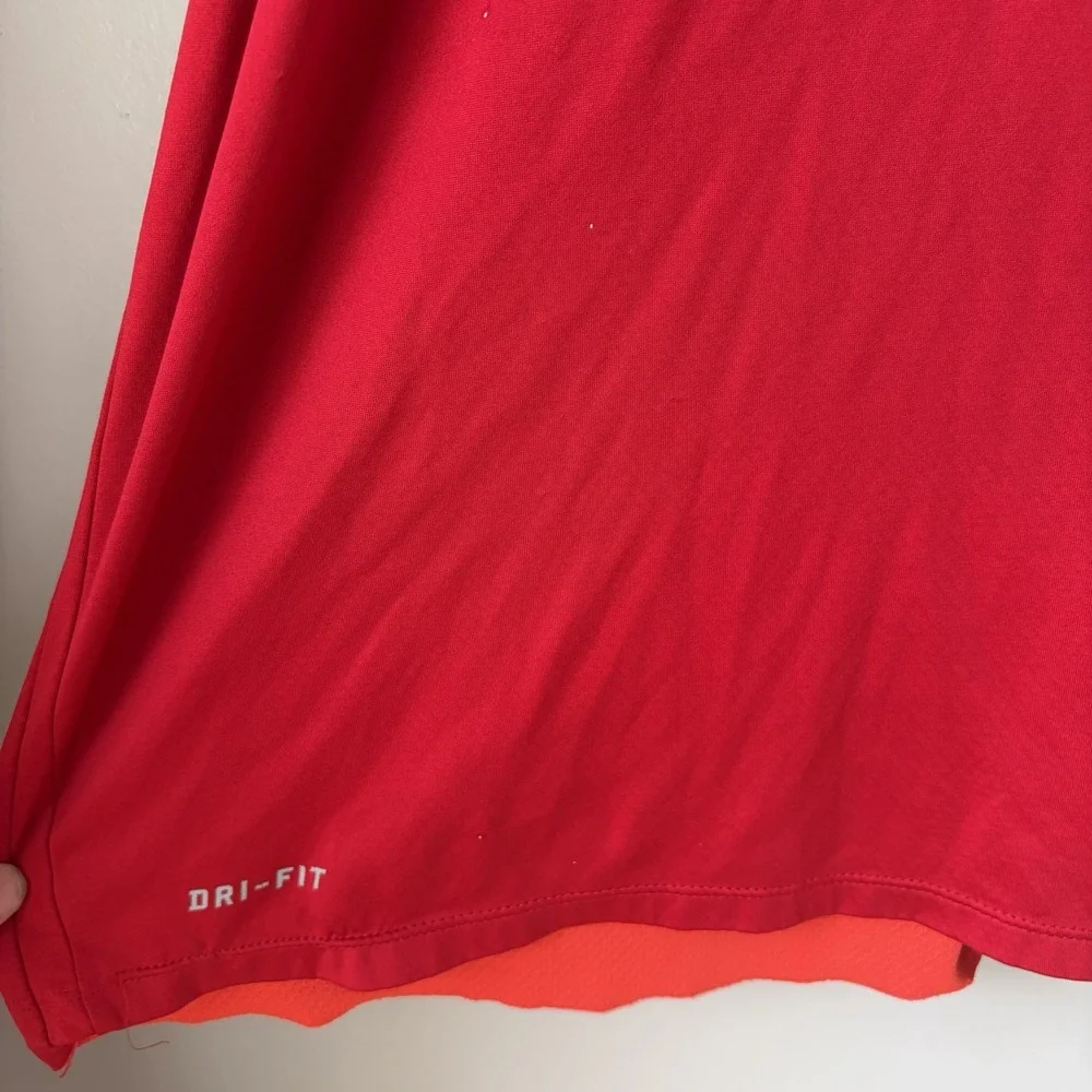 Nike Tiger Woods Collections Short Sleeve Polo Shirt Men's Size XL Red Dri Fit